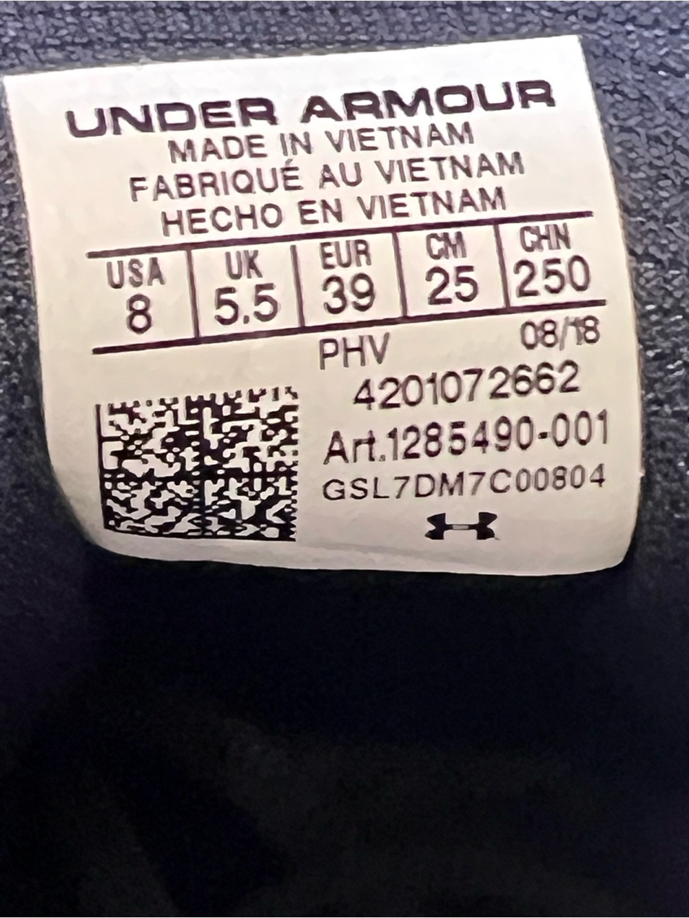 Under Armour Black Lightweight Training Shoes - Picture 2 of 5